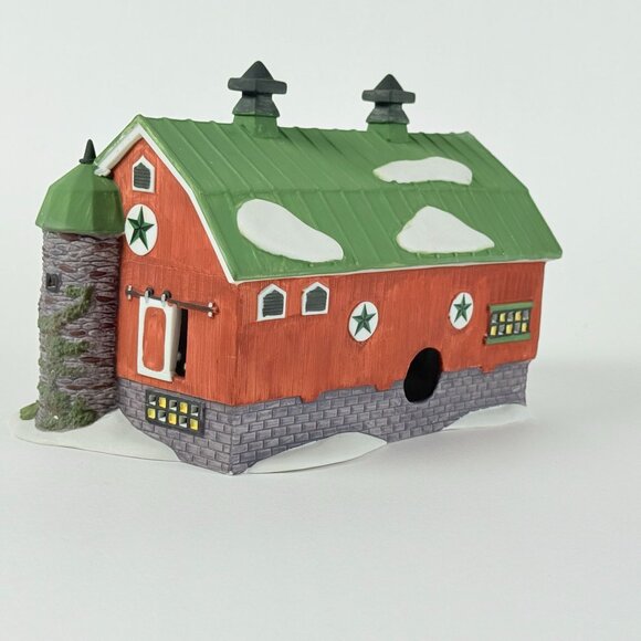 Department 56 New England Village Series 1993 Pennsylvania Dutch Barn Lighted Co - Picture 3 of 8